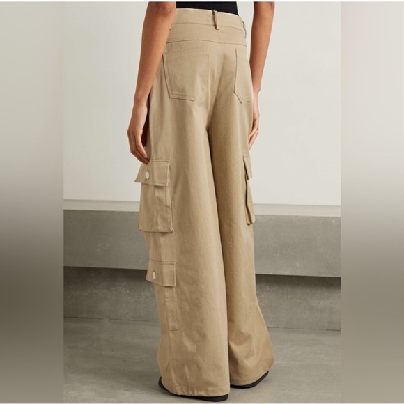 THE FRANKIE SHOP Hailey Oversized Cotton Cargo Pants Small - Picture 3 of 16